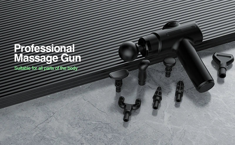 Elektrische Massagepistole, Tiefengewebe, Gesichtsmassagegerät, 8 Köpfe, Arme, Hinterbein, Muskelentspannung, für Körper, Rücken, Arm, Sport, Fitness